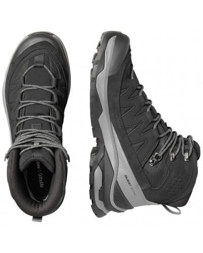 Salomon Quest Echo GTX Gore-Tex Men's Trekking Boots, Black/Castlerock/Asphalt