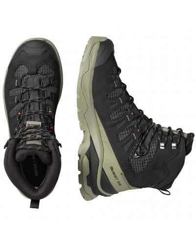 Salomon Quest 5 GTX Gore-Tex Scarponi Trekking Uomo, Black/Deep Lichen Green/Black