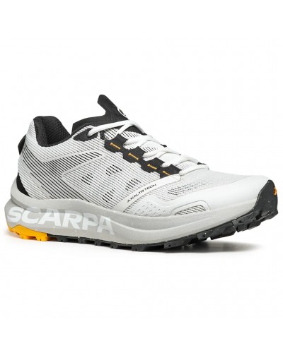 Scarpa Spin Planet Scarpe Trail Running Uomo, White/Saffron
