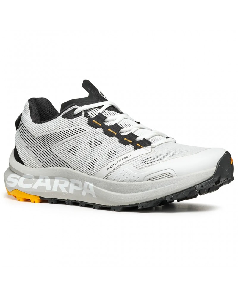Scarpa Spin Planet Men's Trail Running Shoes, White/Saffron