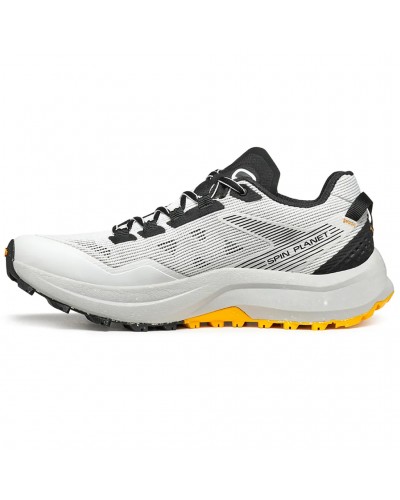 Scarpa Spin Planet Scarpe Trail Running Uomo, White/Saffron