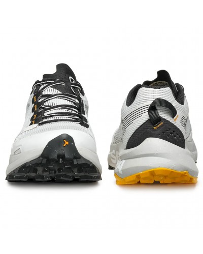 Scarpa Spin Planet Scarpe Trail Running Uomo, White/Saffron