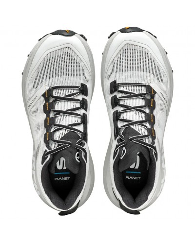 Scarpa Spin Planet Men's Trail Running Shoes, White/Saffron