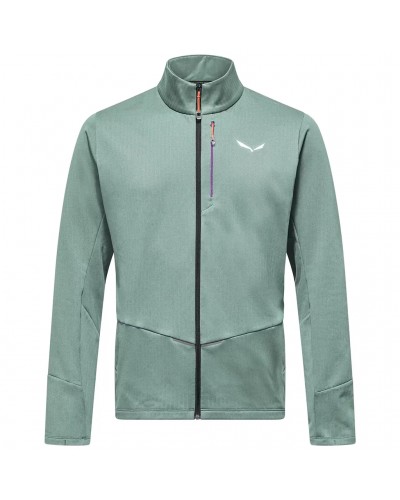 Salewa Pedroc 3 Polarlite Men's Full-Zip Midlayer Fleece, Willow
