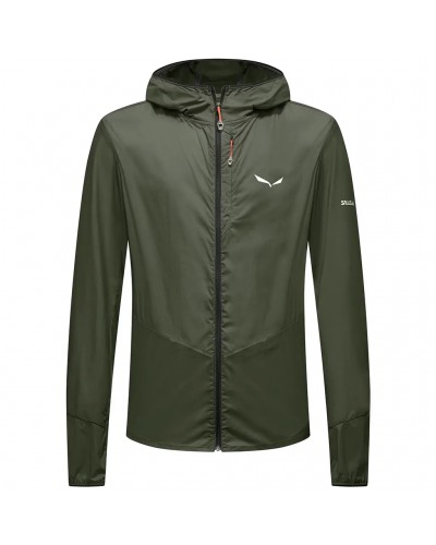 Salewa Pedroc Wind Light Men's Packable Softshell Jacket, Dark Olive