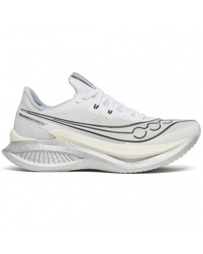 Saucony Endorphin Pro 5 Men's Running Shoes, White/Black