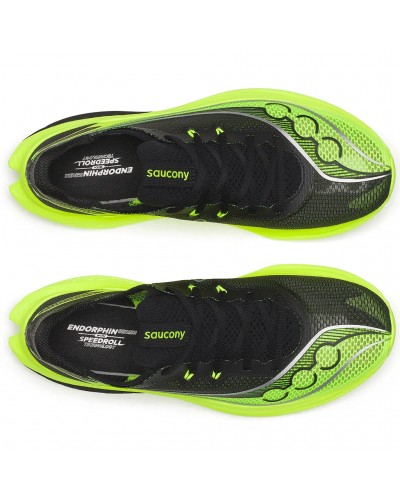 Saucony Endorphin Pro 5 Men's Running Shoes, Citron/Black