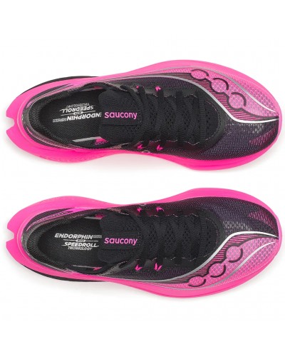 Saucony Endorphin Pro 5 Scarpe Running Donna, Black/Shock