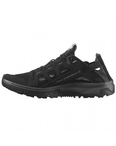 Salomon Techamphibian 5 Men's Sandals/Watershoes, Black/Magnet/Monument