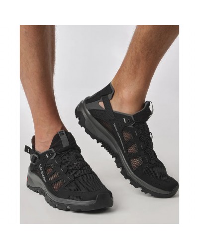 Salomon Techamphibian 5 Sandali Uomo, Black/Magnet/Monument