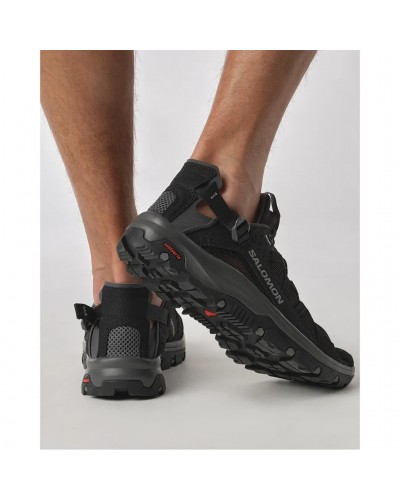 Salomon Techamphibian 5 Men's Sandals/Watershoes, Black/Magnet/Monument