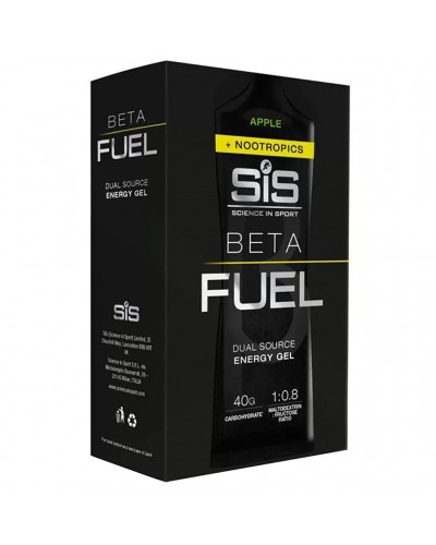 SIS Beta Fuel Energy Gel + Nootropics Apple, 60ml (6 gels box)