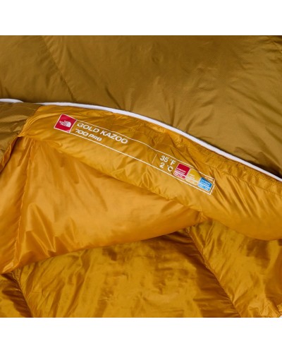 The North Face Gold Kazoo Eco Down Sleeping Bag 2° C Regular - Right Hand, Citrine Yellow/Citrine Yellow