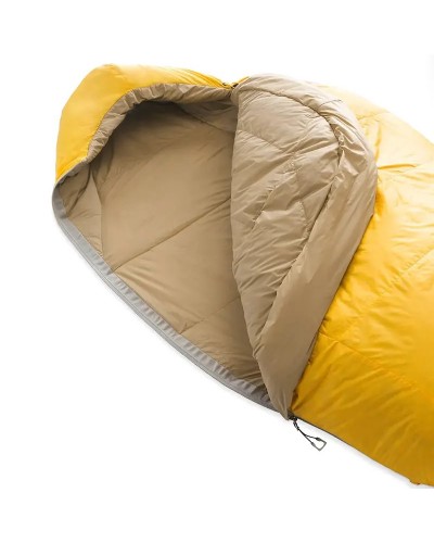 The North Face Trail Lite Down 35 2°C Sleeping Bag Long - Right, TNF Yellow/Khaki Stone