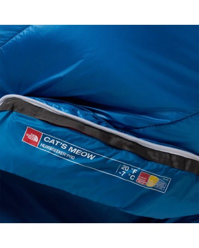The North Face Cat's Meow -7°C Sleeping Bag Regular - Right, Banff Blue/Banff Blue