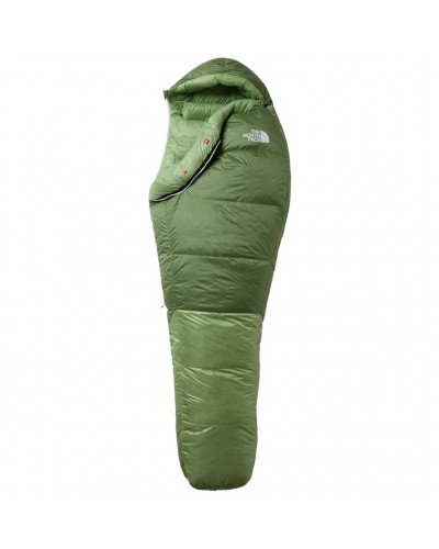 The North Face Green Kazoo Down Sleeping Bag Regular - Right Hand, Forest Shade/Forest Shade