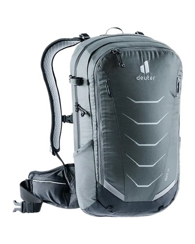 Deuter Flyt 14 Cycling Backpack Back Protector, Graphite/Black