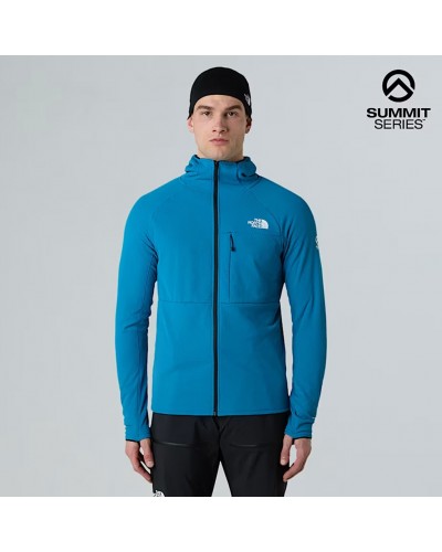 The North Face Summit FutureFleece Men’s Full Zip Hooded Midlayer Jacket, Dusk Blue