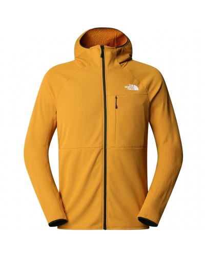 The North Face Summit FutureFleece Men’s Full Zip Hooded Midlayer Jacket, Citrine Yellow