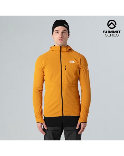The North Face Summit FutureFleece Men’s Full Zip Hooded Midlayer Jacket, Citrine Yellow