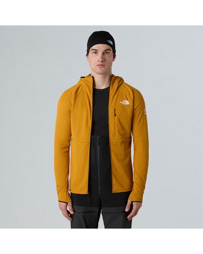 The North Face Summit FutureFleece Men’s Full Zip Hooded Midlayer Jacket, Citrine Yellow