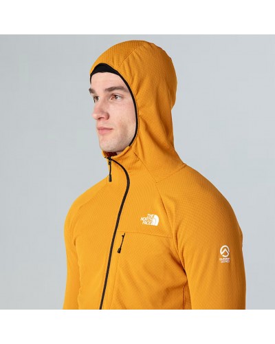 The North Face Summit FutureFleece Men’s Full Zip Hooded Midlayer Jacket, Citrine Yellow
