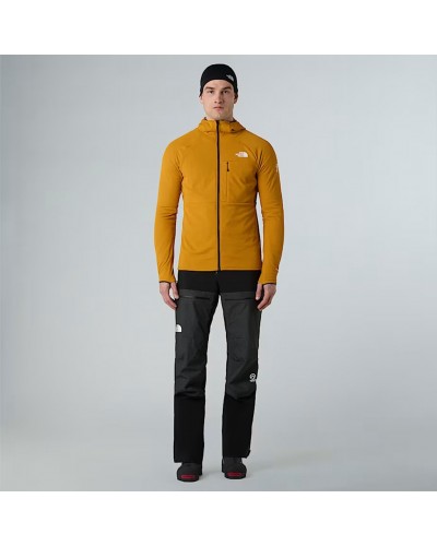 The North Face Summit FutureFleece Men’s Full Zip Hooded Midlayer Jacket, Citrine Yellow
