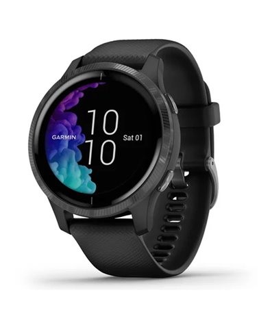 Garmin Reloj Venu GPS Smartwatch Mostrar AMOLED Cardio Integrado, Negro / Pizarra