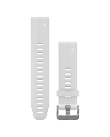 Garmin QuickFit 20 Cinturino in Silicone S/M per Fenix 5S/Fenix 5S Plus/D2 Delta S, Bianco Marmo