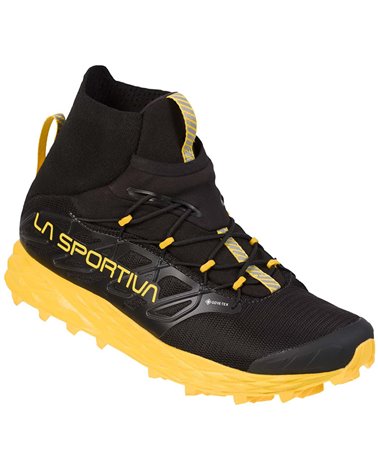 La Sportiva Blizzard GTX Gore-Tex zapatos de running trail para hombre, negro/amarillo