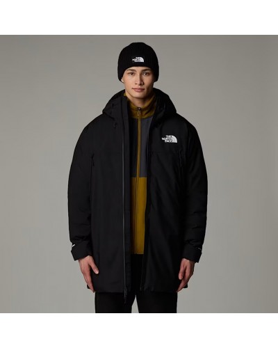 The North Face TNF Range Parka Piumino Impermeabile/Antivento con Cappuccio Uomo, TNF Black/TNF Black
