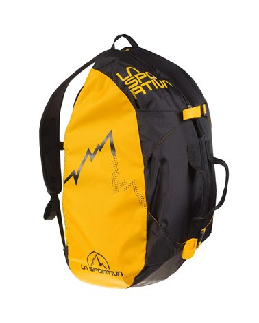La Sportiva Medium Rope Bag Sacca/Zaino Portacorda 40 Litri, Black/Yellow