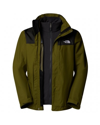 The North Face Evolve II Triclimate Men's 3in1 Waterproof Jacket, Forest Olive/Asphalt Grey