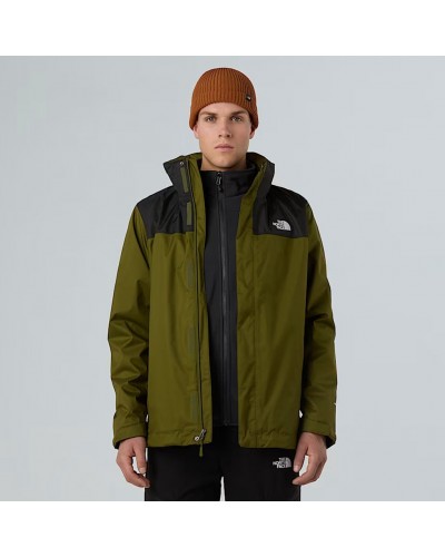 The North Face Evolve II Triclimate Men's 3in1 Waterproof Jacket, Forest Olive/Asphalt Grey