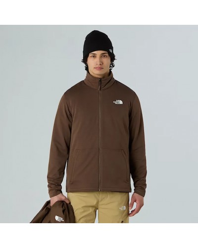 The North Face Quest Triclimate Giacca 3in1 Impermeabile Uomo, Smokey Brown