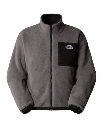 The North Face Youmiori Giacca/Fleece Antivento Reversibile Uomo, TNF Black/Smoked Pearl