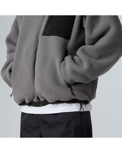 The North Face Youmiori Giacca/Fleece Antivento Reversibile Uomo, TNF Black/Smoked Pearl