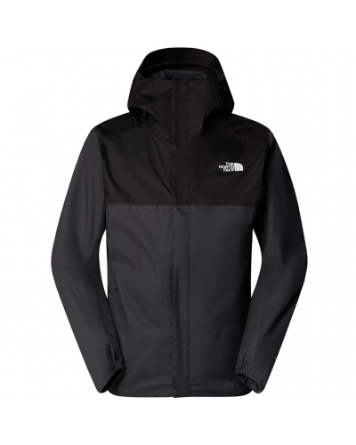 The North Face Quest Zip-In Compatibile Giacca Impermeabile con Cappuccio Uomo, Asphalt Grey/TNF Black/NPF