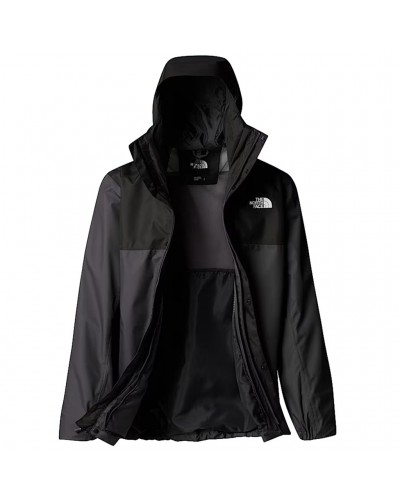 The North Face Quest Zip-In Compatible Men's Waterproof Jacket, Asphalt Grey/TNF Black/NPF