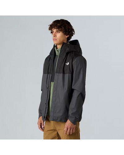 The North Face Quest Zip-In Compatibile Giacca Impermeabile con Cappuccio Uomo, Asphalt Grey/TNF Black/NPF