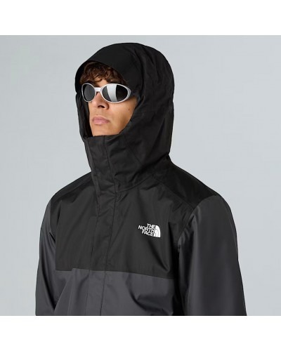 The North Face Quest Zip-In Compatible Men's Waterproof Jacket, Asphalt Grey/TNF Black/NPF