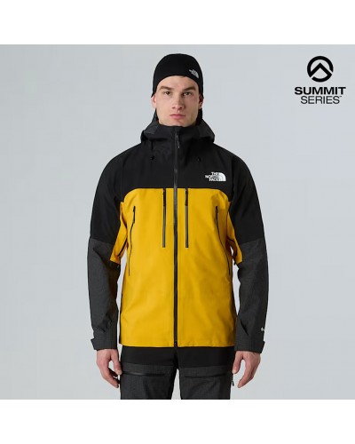 The North Face Summit Mountain GTX Gore-Tex Pro Men's Waterproof Jacket, Summit Gold/TNF Black