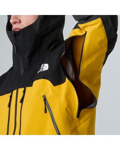 The North Face Summit Mountain GTX Gore-Tex Pro Men's Waterproof Jacket, Summit Gold/TNF Black