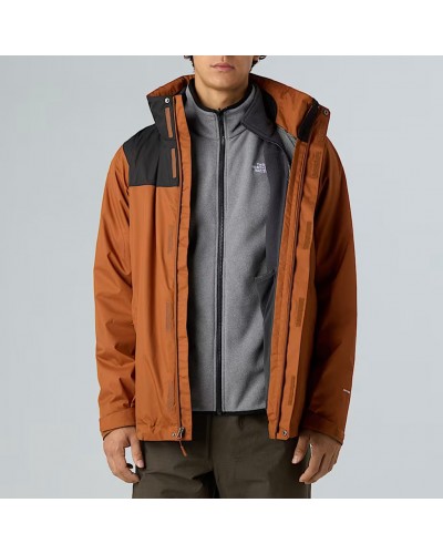 The North Face Evolve II Triclimate Men's 3in1 Waterproof Jacket, Burnt Umber/Asphalt Grey