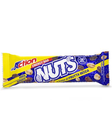 ProAction Nuts Energy Bar Raisins Taste, 1 bar 30gr