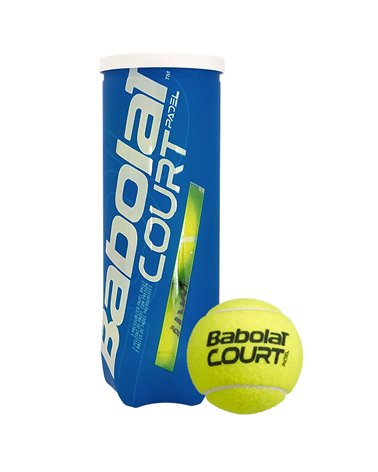 Babolat Court X3 Padel Balls Can, Yellow