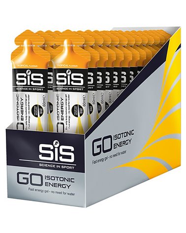 SIS GO Isotonic Energy Gel Tropical Flavour, 60ml (30 gels box)