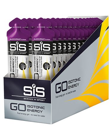 SIS GO Energy Gel Isotonico Gusto Ribes Nero, Box 30 pz da 60ml