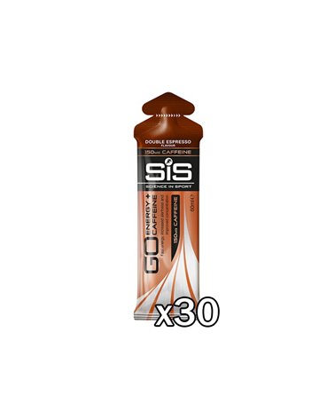SIS GO Energy + Caffeina Gel Energetico Gusto Doppio Espresso, Box 30 pz da 60ml