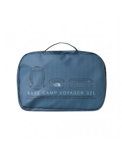 The North Face Base Camp Voyager Borsone 32 Litri, Granite Grey/Frost Grey
